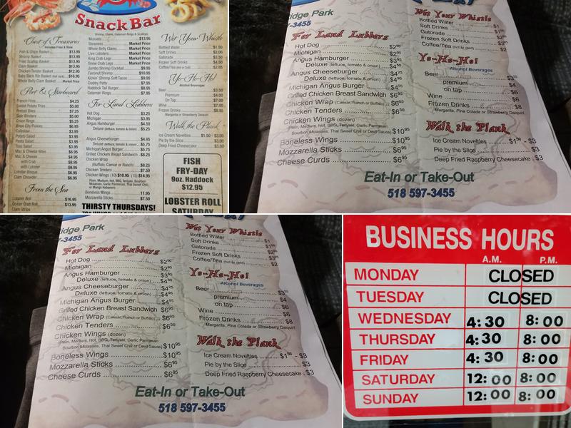 The Crab Shack Menu