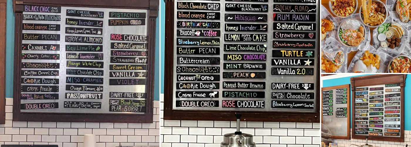 Grassroots Ice Cream Menu