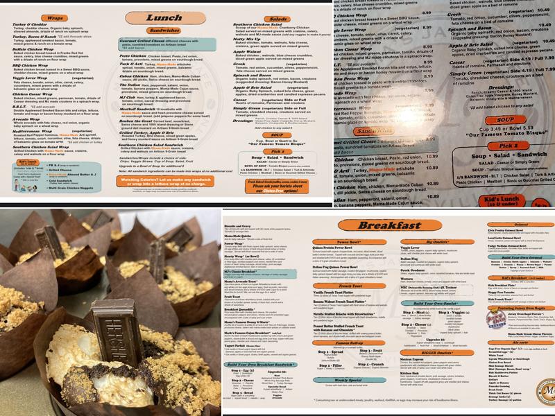 Mama's Java Cafe Menu