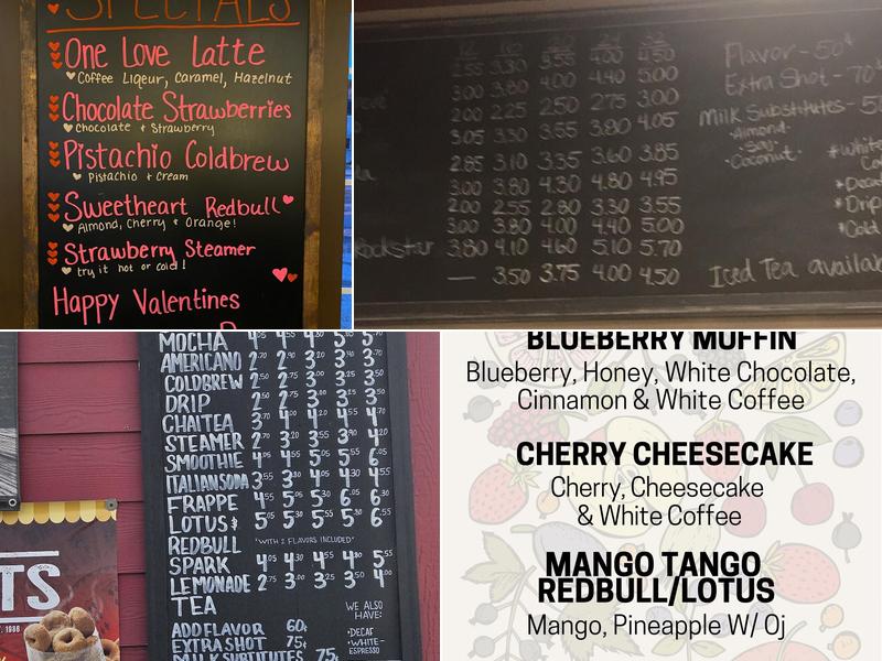 Cafe' Espresso Menu