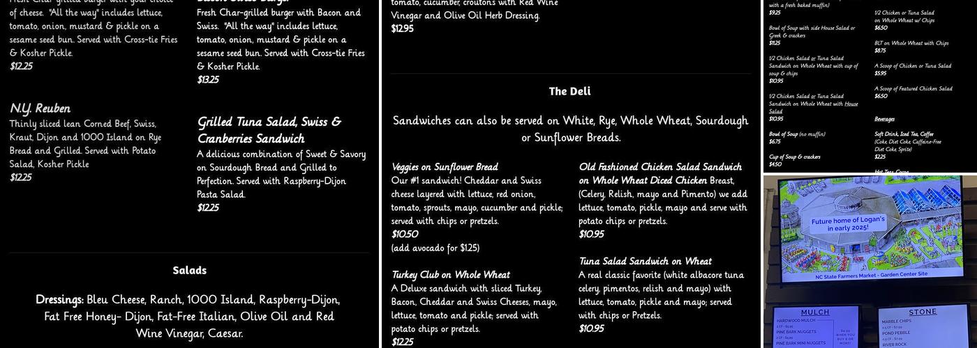 Seaboard Cafe Menu