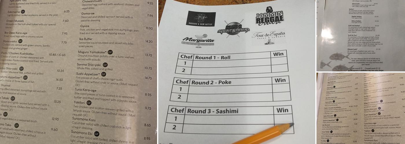 Waraji Japanese Restaurant Menu