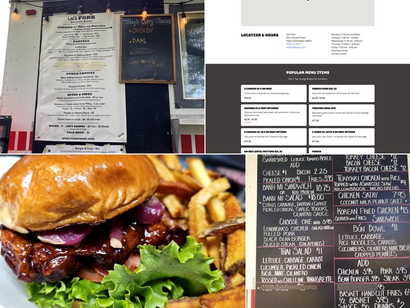 Lal's Fork Menu