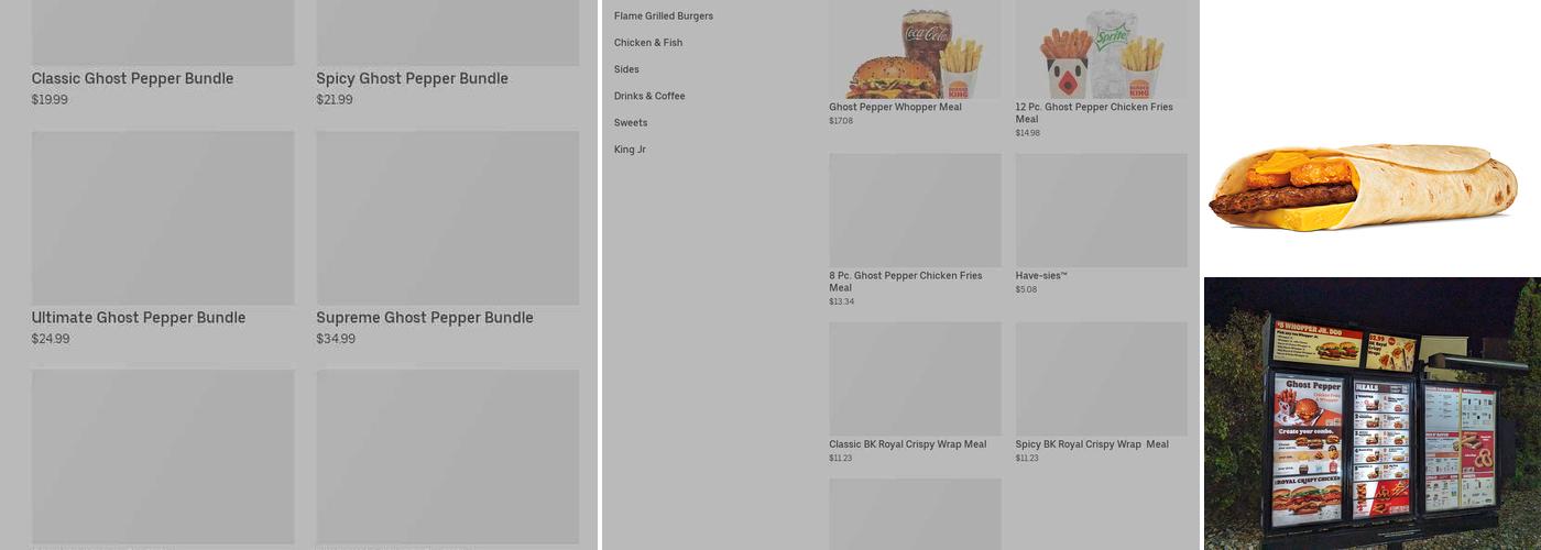 Burger King Menu