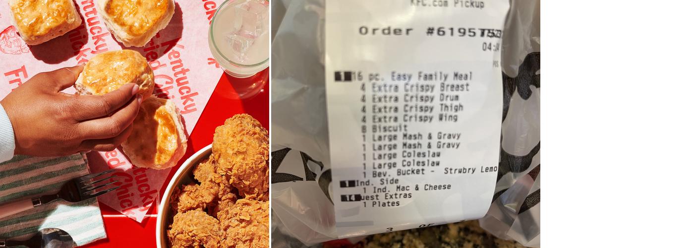 KFC Menu