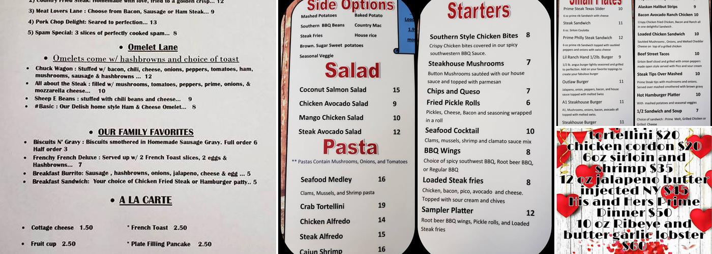 Christopher's Stk House LLC Menu