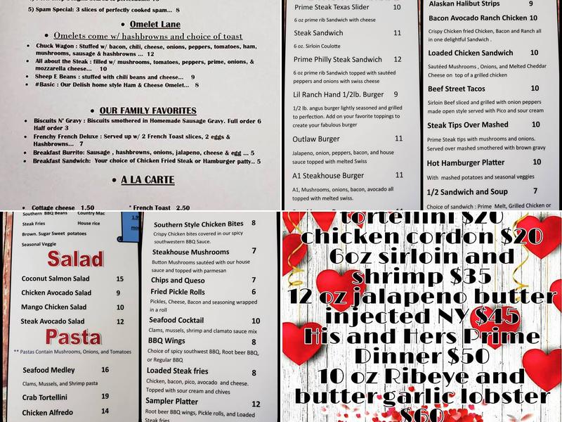 Christopher's Stk House LLC Menu