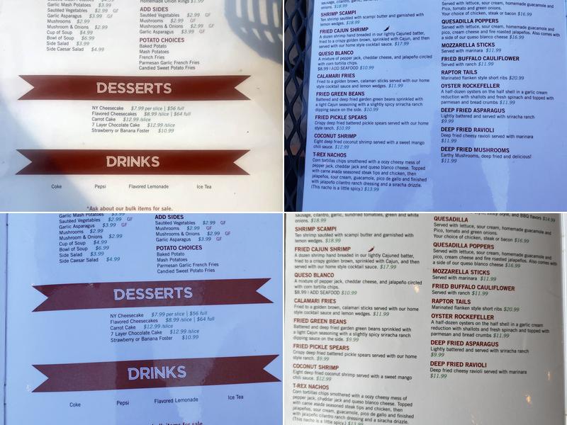 Swain Brothers Menu