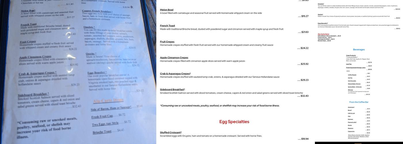 Jean Pierre Bakery & Wine Bar Menu