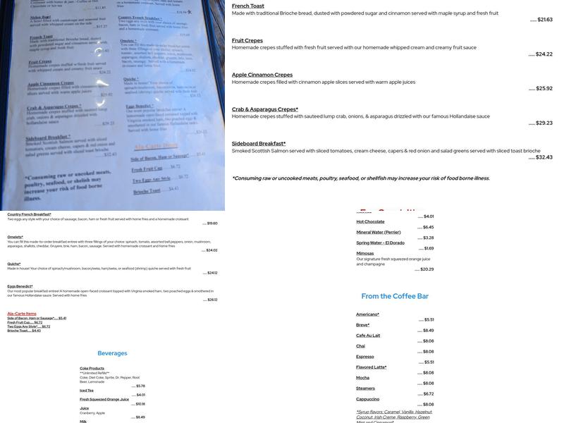 Jean Pierre Bakery & Wine Bar Menu