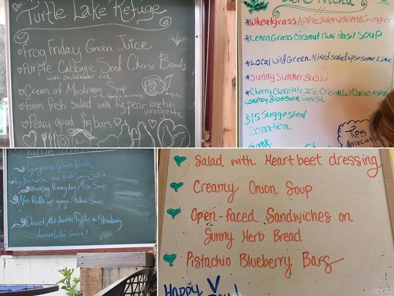 Turtle Lake Refuge Menu