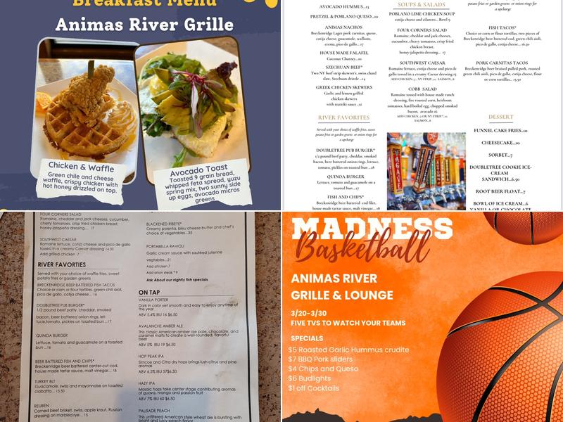 Animas Grille & Lounge Menu