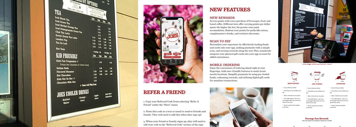Durango Joes Coffee Menu