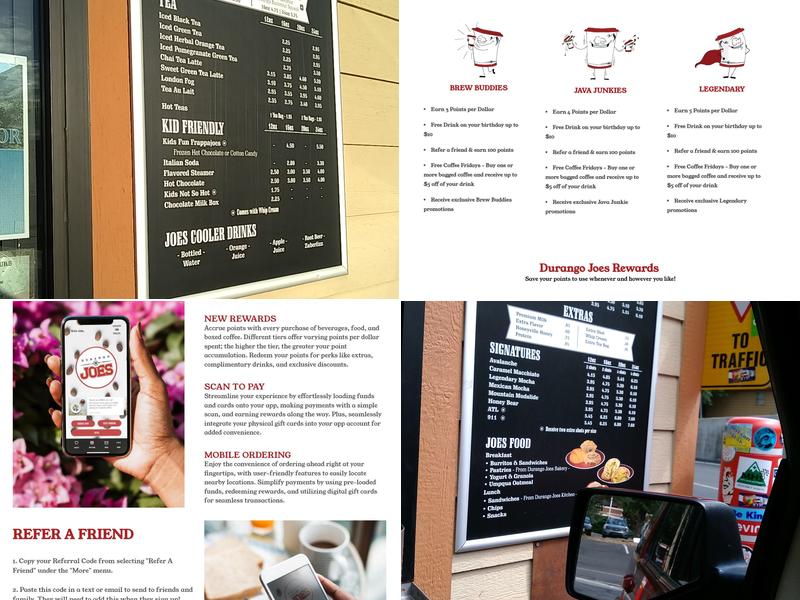 Durango Joes Coffee Menu