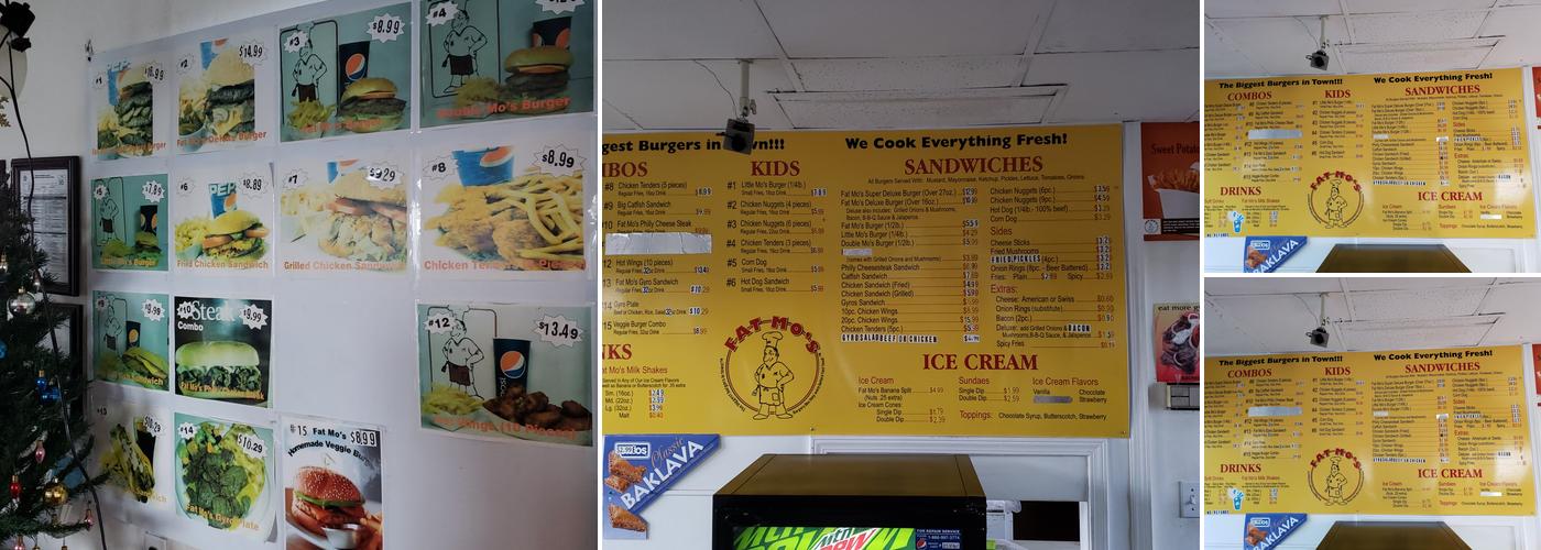 Fat Mo’s Menu