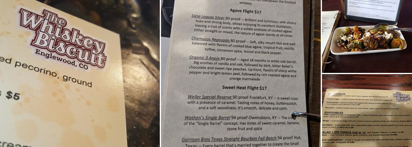 The Whiskey Biscuit Menu