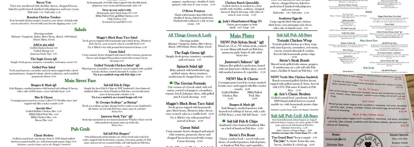 Salt Hill Pub - Newport, Newport - Menu, Reviews (307), Photos (81 ...