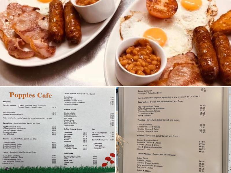 Poppies Coffee Shop Menu