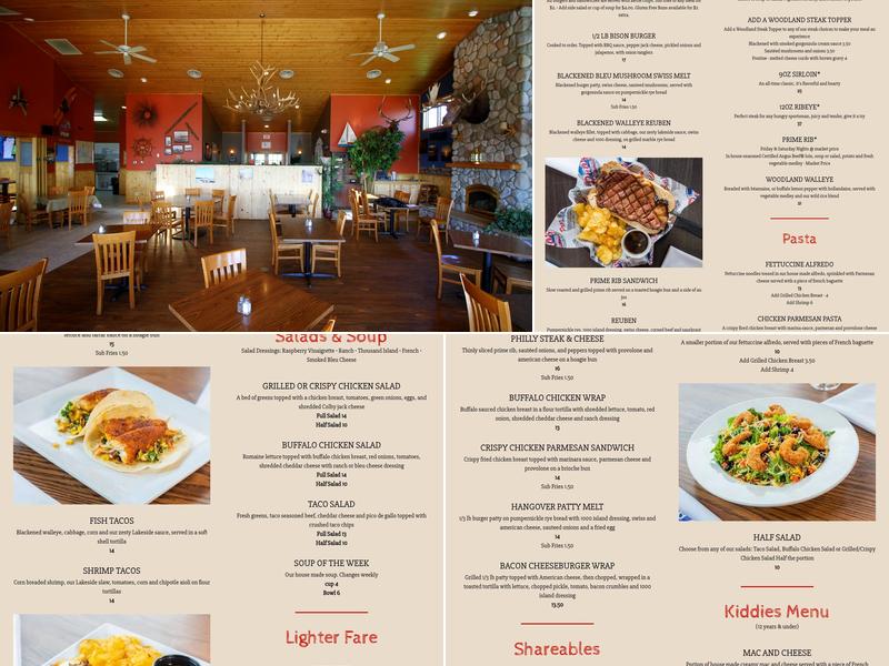 Proz Lakeside Menu
