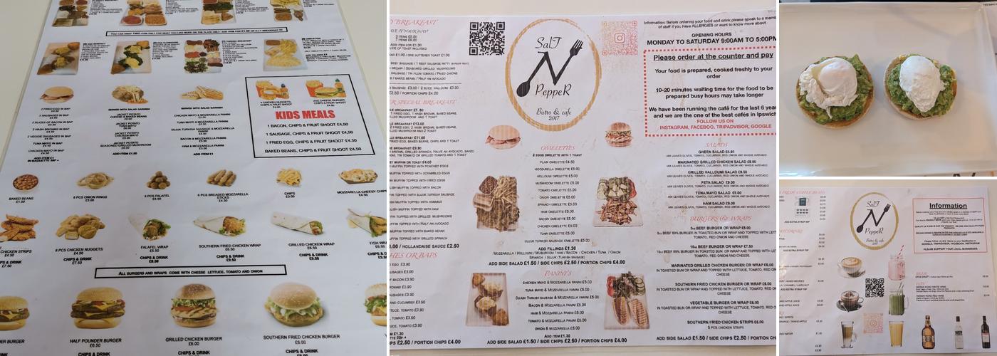 Salt N Pepper Bistro & Cafe Menu