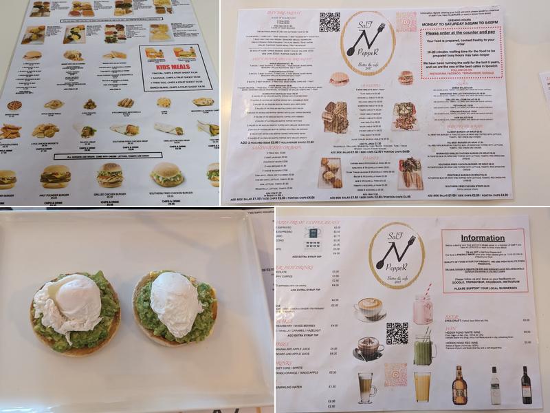 Salt N Pepper Bistro & Cafe Menu