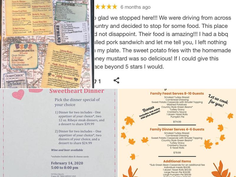 Destinations Menu
