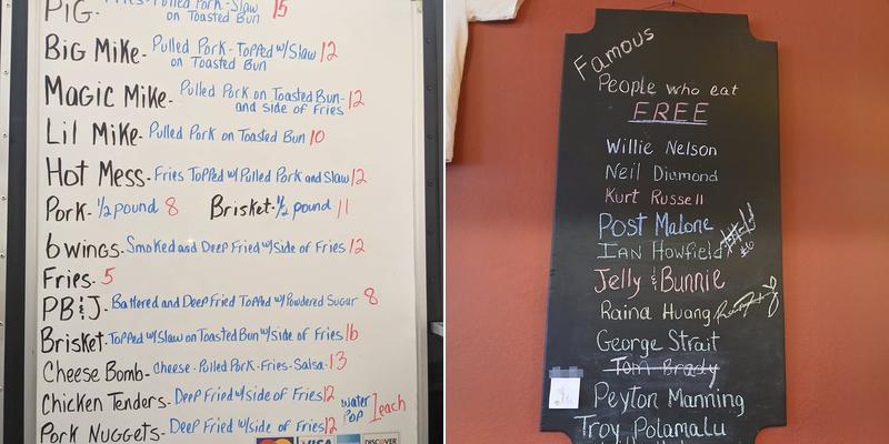 Big Mike's Pork N Wings Menu