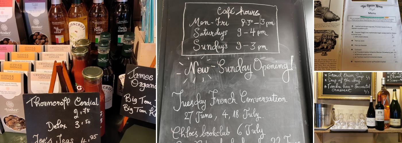 The Green Room Cafe & Atelier Menu