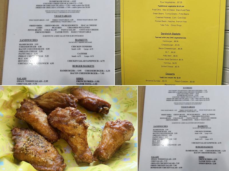 Clara's Place Menu