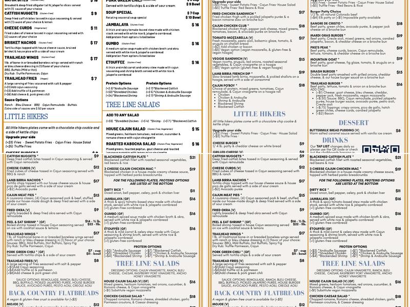 Trailhead Taphouse & Kitchen Menu