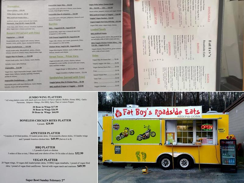 Fat Boy's Roadside Eats Menu