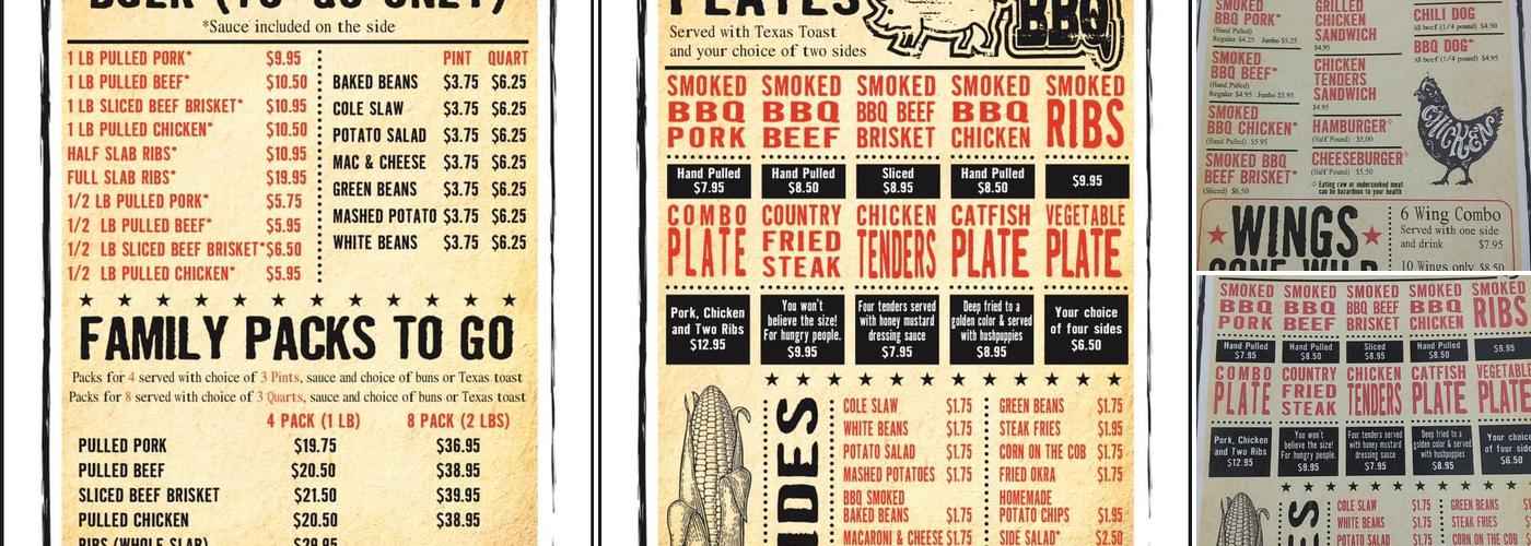 Nooga Q Smokehouse Grill Menu