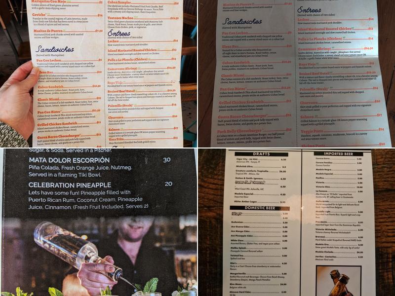 Embargo 62 Menu
