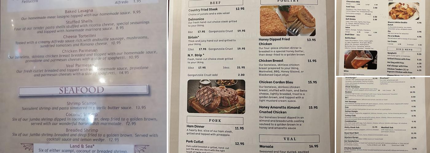 Riverside Inn Menu