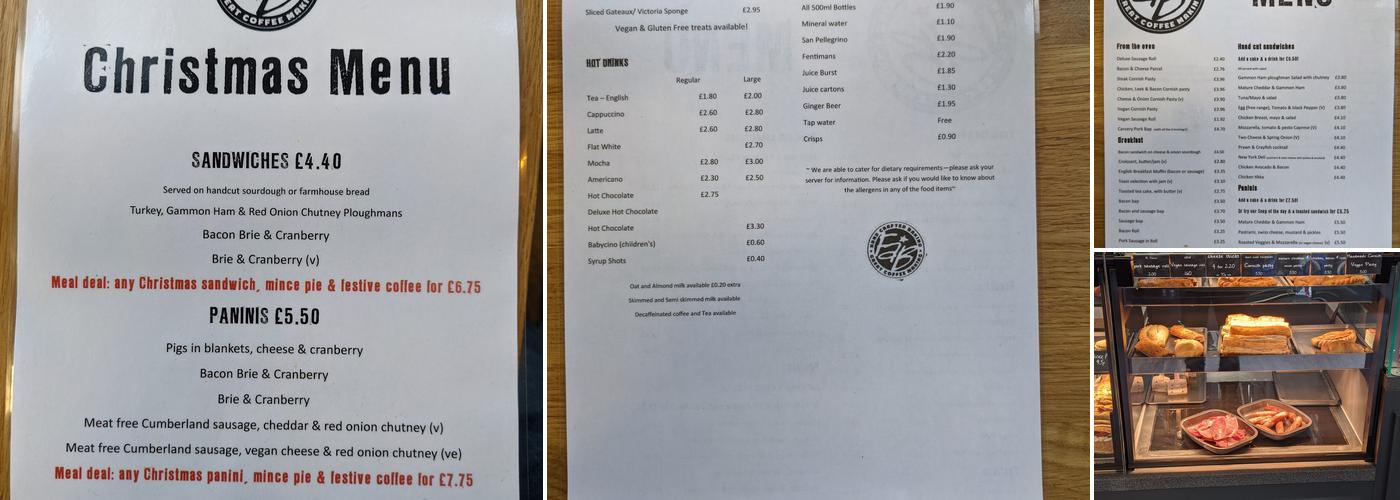 Flour & Bean Craft Bakery Menu