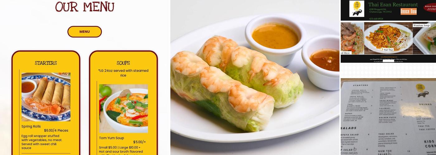 Thai Esan Restaurant Menu