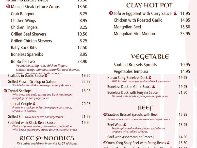 Great Wok Menu