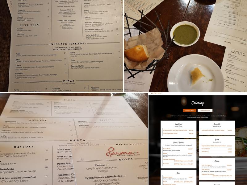 Parma Trattoria & Mozzarella Bar Menu