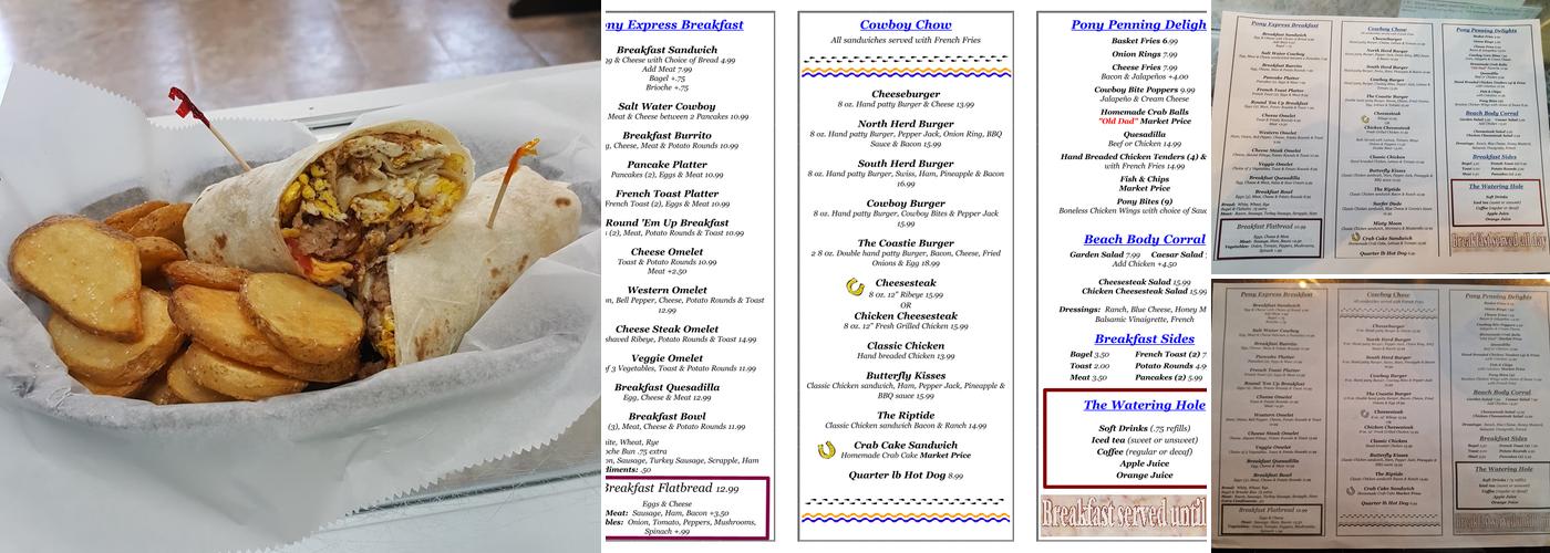 Beach road round-up Menu