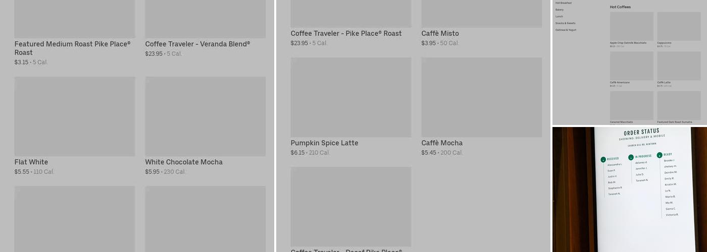 Starbucks Menu