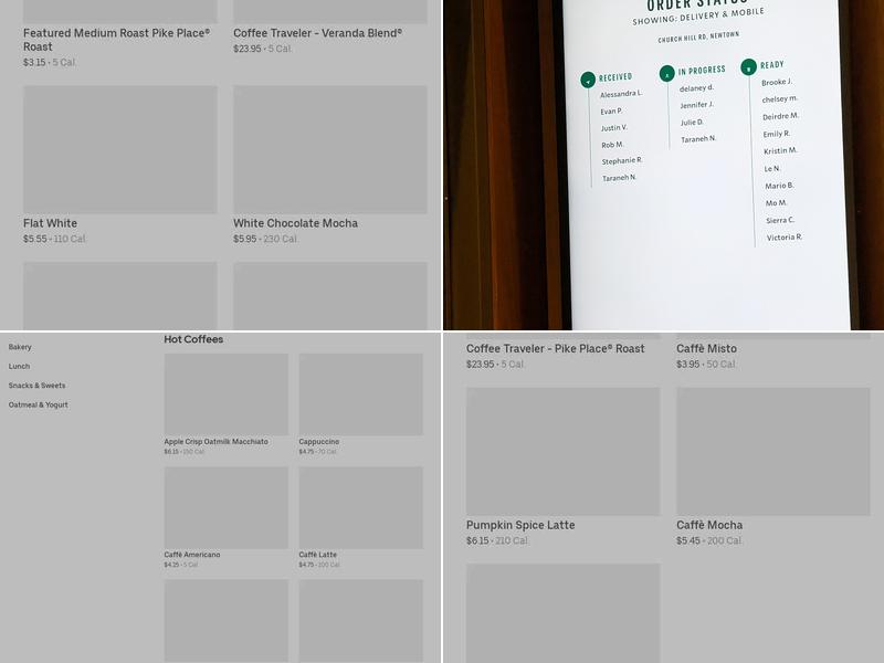 Starbucks Menu