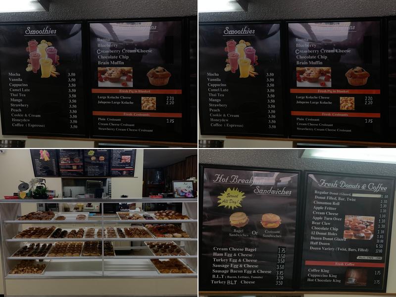 King Donuts Menu