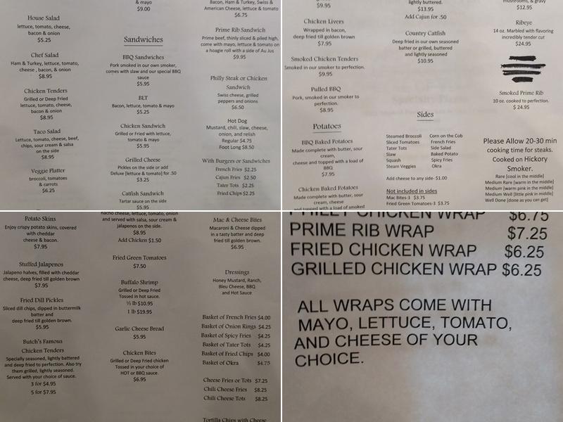 Charlie's Restaurant Lounge Menu