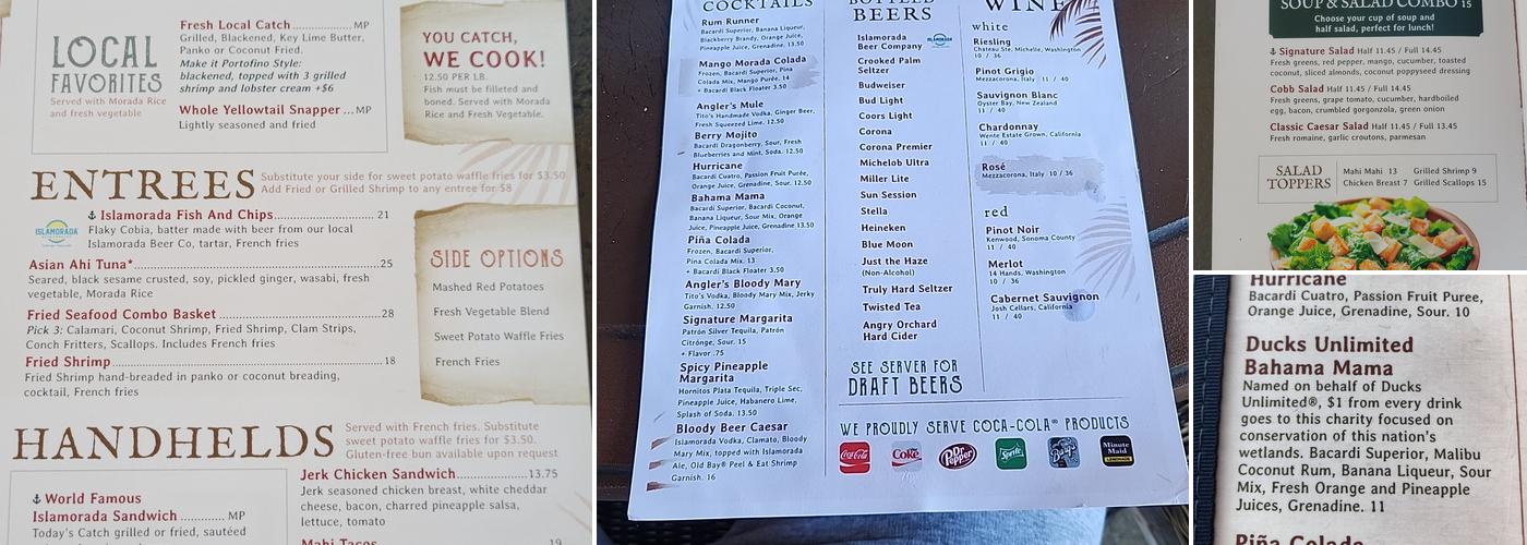 Islamorada Fish Company Menu