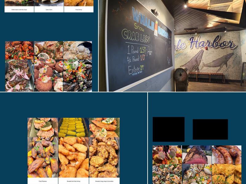 Whale Harbor Seafood Buffet Menu