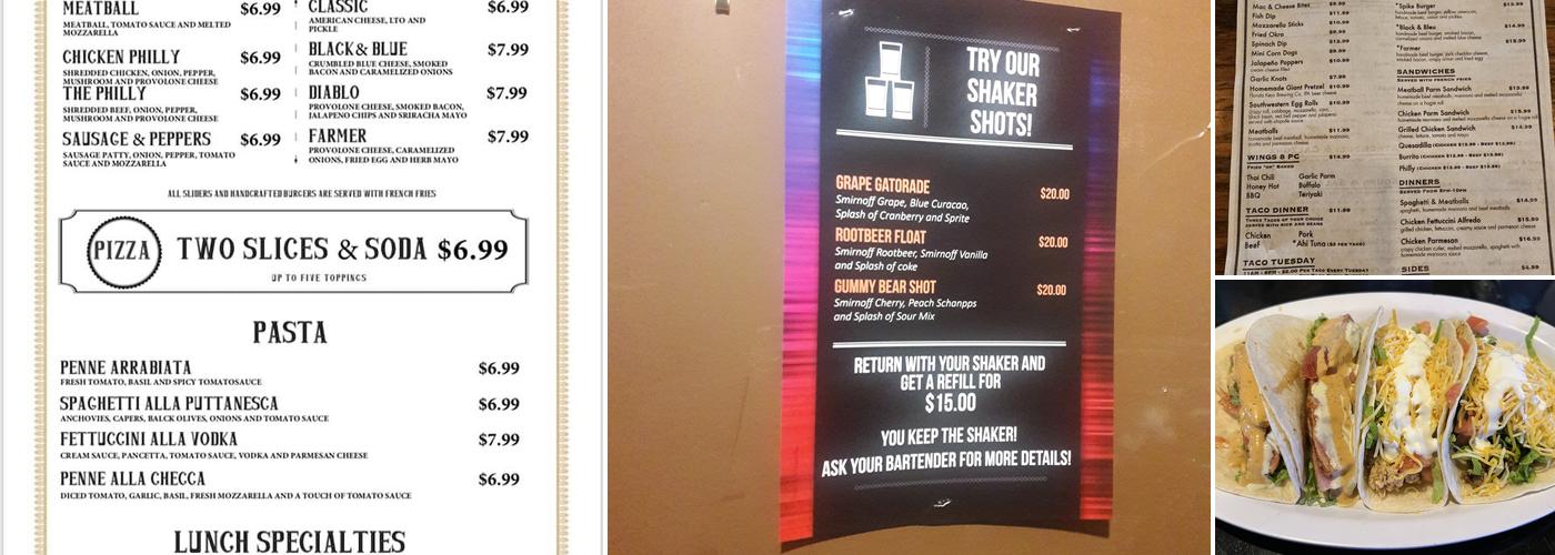 The Whistle Stop Pub Menu