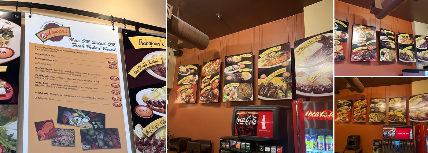 Babajoon's Kabobs & More... Menu