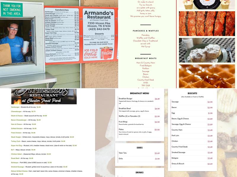 Armando's Restaurant Menu