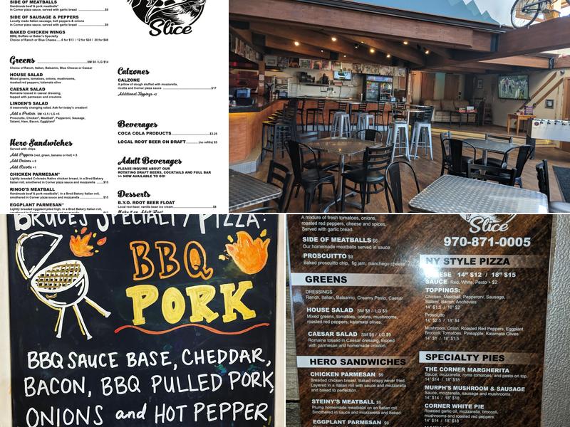 The Corner Slice Menu