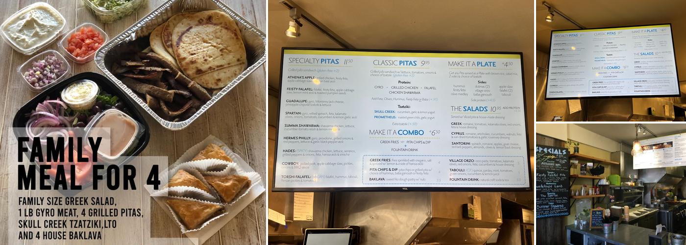 Skull Creek Greek Menu